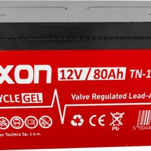 Akumulator żelowy Nexon Deep Cycle GEL 12V 80Ah niski