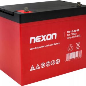 Akumulator żelowy Nexon Deep Cycle GEL 12V 80Ah