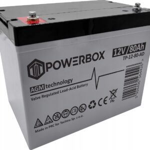 Akumulator Powerbox 12V 80Ah AGM