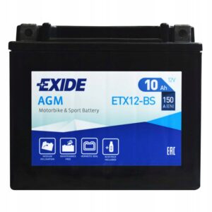 Akumulator motocyklowy Exide ETX12-BS ( YTX12-BS )