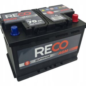 Akumulator Reco AGM 12V 70Ah 760A  RA57076